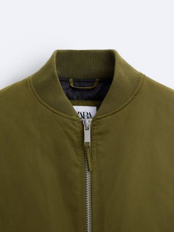 Men's bomber jacket ZARA (Green) Zara - Image 9