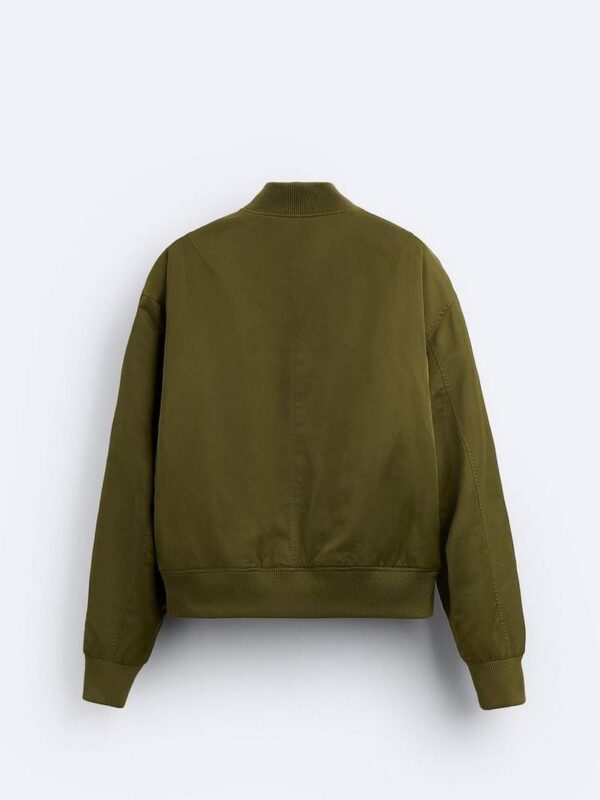 Men's bomber jacket ZARA (Green) Zara - Image 8