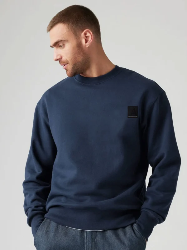 A/X Embroidery Logo Blue Sweatshirt