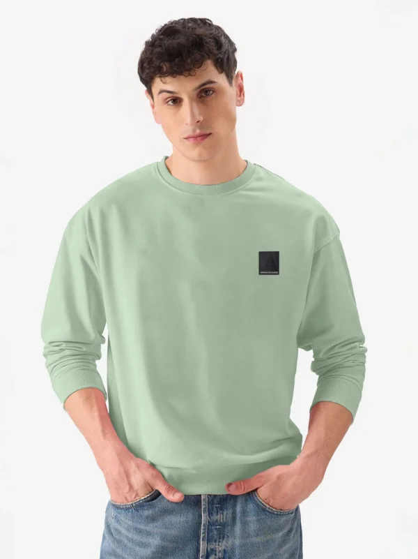 A/X Embroidery Logo light green Sweatshirt