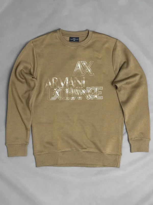 A/X Men's Premium Fleece Camel Sweatshirt - Image 7