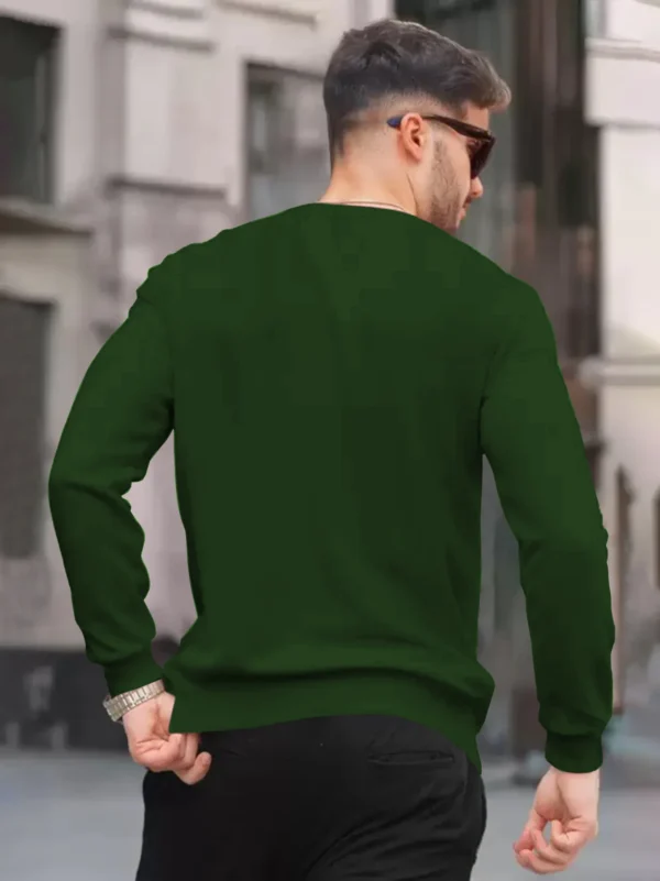 A/X Men's Premium Fleece Green Sweatshirt - Image 3