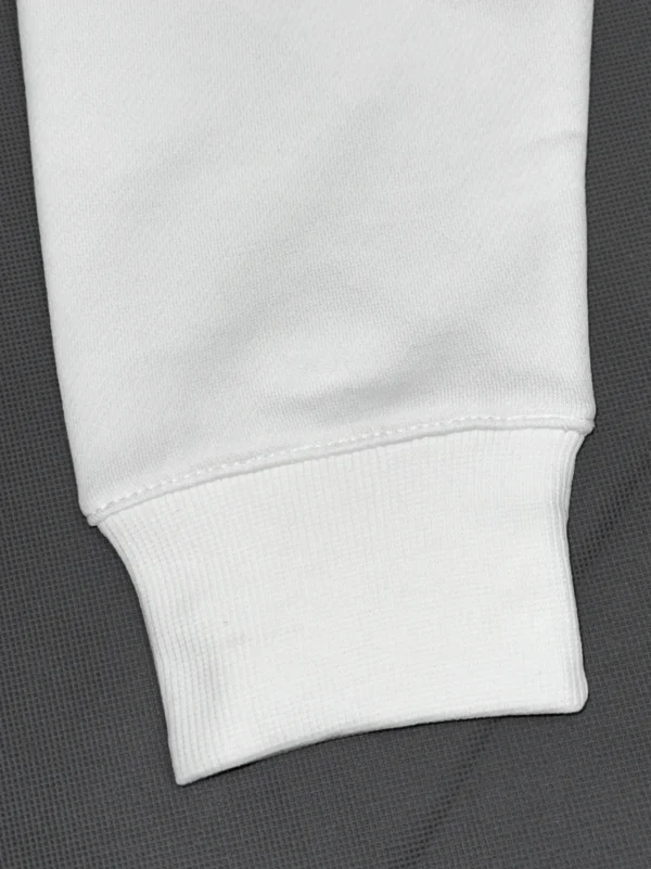 A/X Men's Premium Fleece White Sweatshirt - Image 4