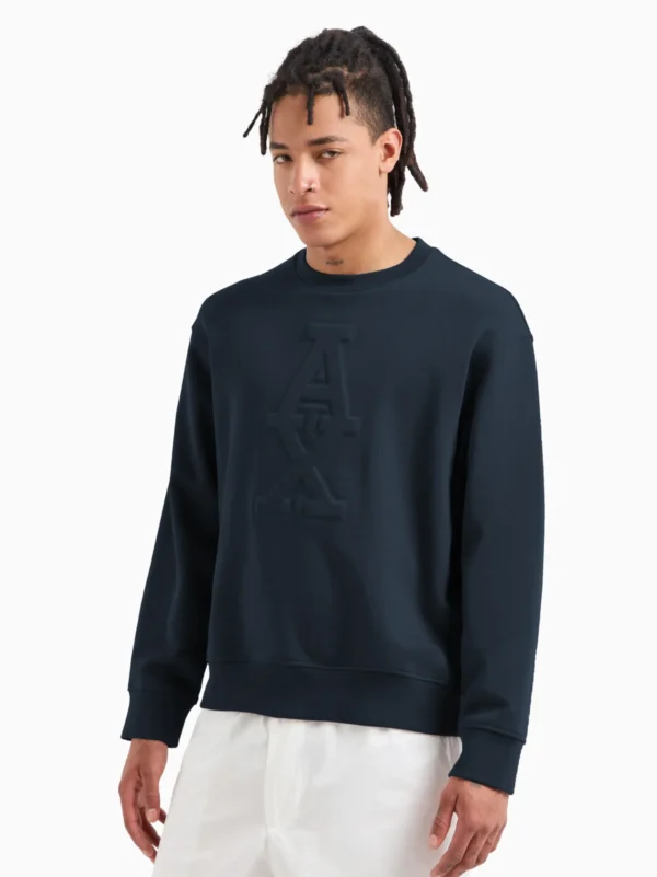 A/X Navy Blue Crew Neck Sweatshirt