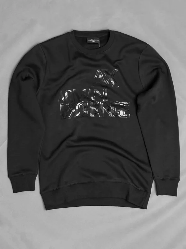 A/X Premium Fleece Black Sweatshirt - Image 3