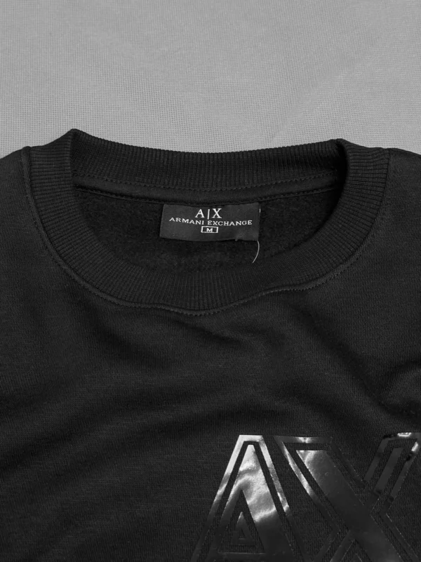 A/X Premium Fleece Black Sweatshirt - Image 4