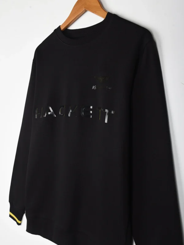 Black Logo Printed Crew Neck Sweatshirt - Image 3