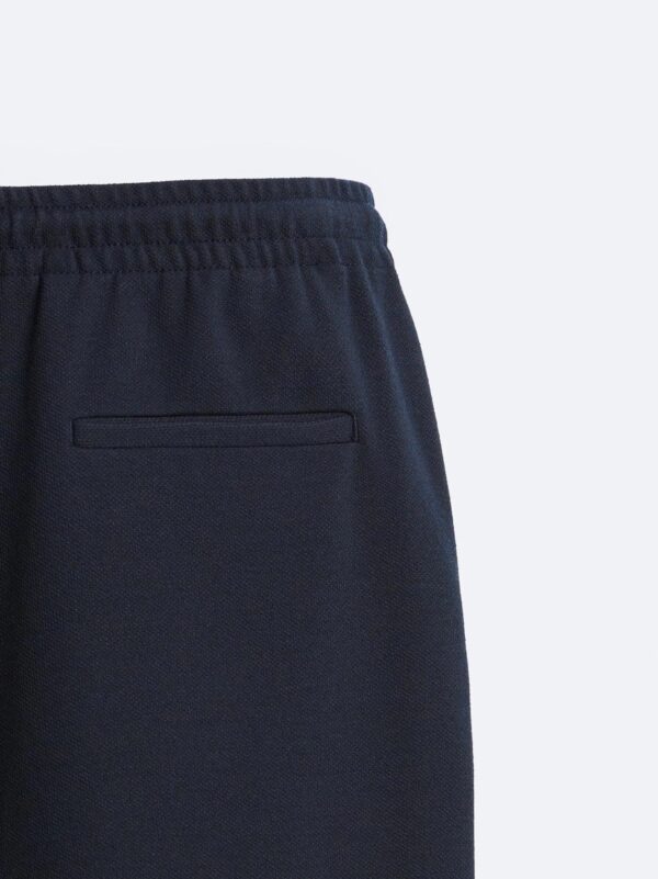 Easy Care Jogger Waistband Blue Trouser for men - Image 4