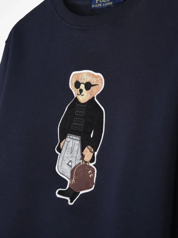 Men Polo Bear Blue Sweatshirt - Image 4