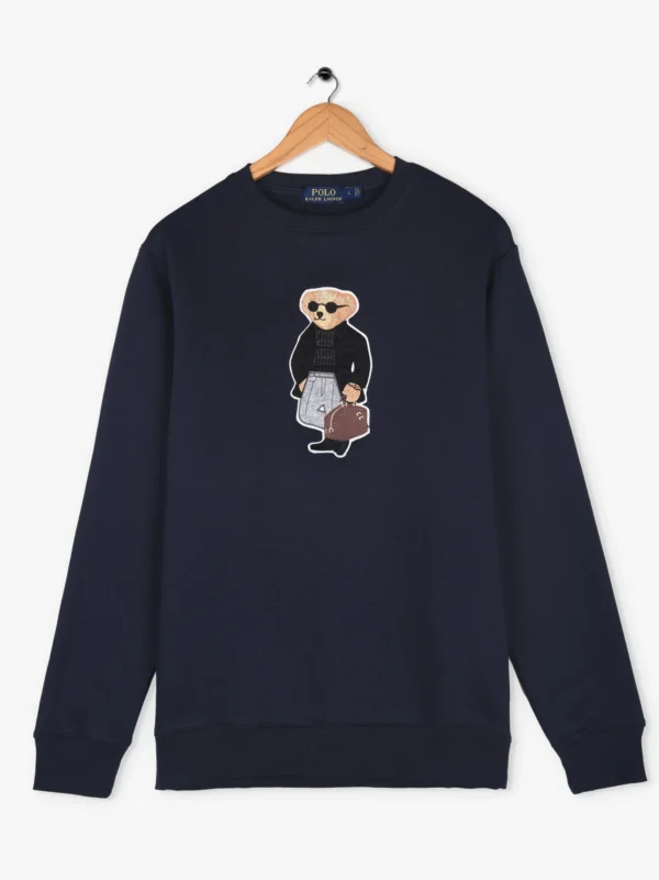 Men Polo Bear Blue Sweatshirt - Image 6