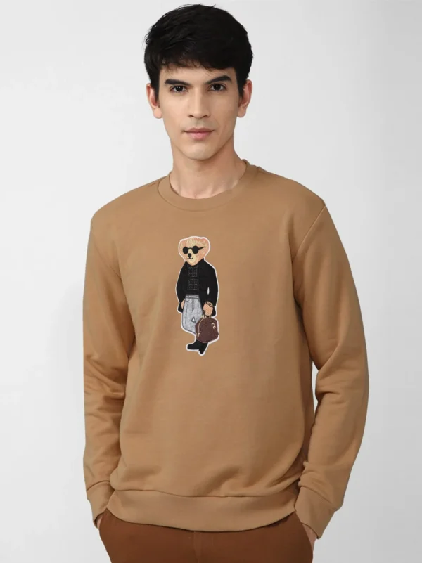 Men Polo Bear Mustard Sweatshirt