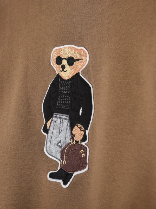 Men Polo Bear Mustard Sweatshirt - Image 3