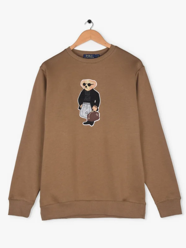 Men Polo Bear Mustard Sweatshirt - Image 7