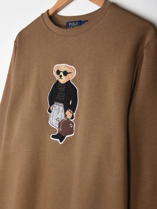 Men Polo Bear Mustard Sweatshirt - Image 5