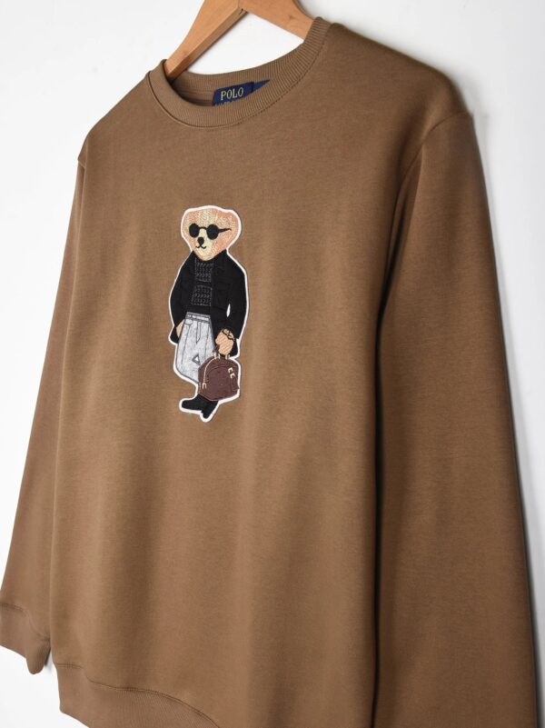 Men Polo Bear Mustard Sweatshirt - Image 6