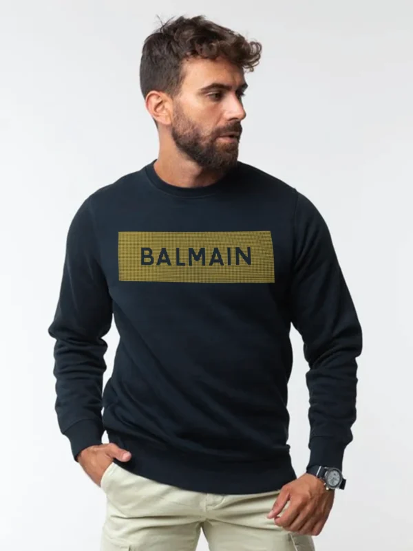 Men's Blue Print Sweatshirt