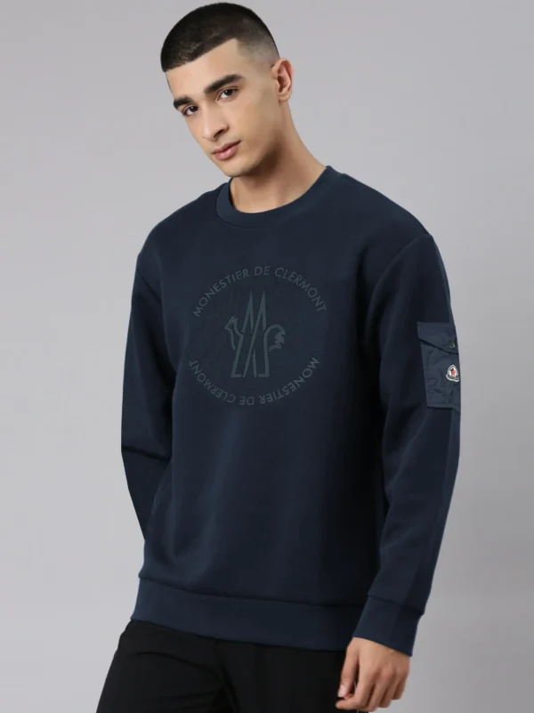 Mens Blue Front Logo Sweatshirt