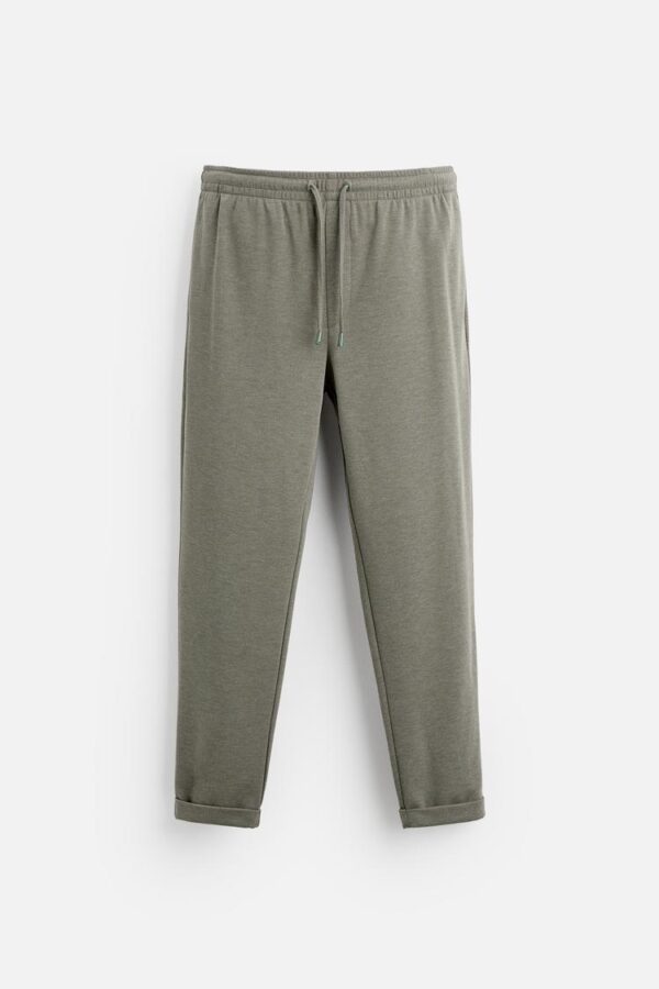 Easy Care Jogger Waistband Olive Trouser - Image 6