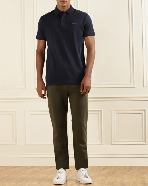 HACKETT LONDON Cotton Polo T-Shirt with Spread Collar - Image 6