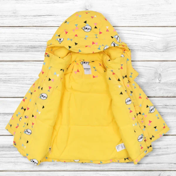 BALABALA YELLOW FLEECE INNER PUFFER JACKET - Image 2