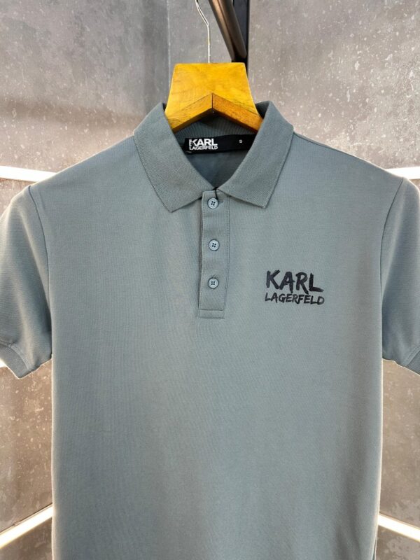 KARL LAGERFELD GREY PREMIUM T-SHIRT - Image 3