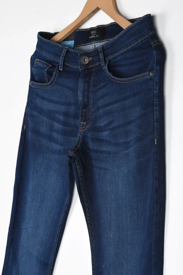 TAPERED SLIM TERRY JEANS - Image 5