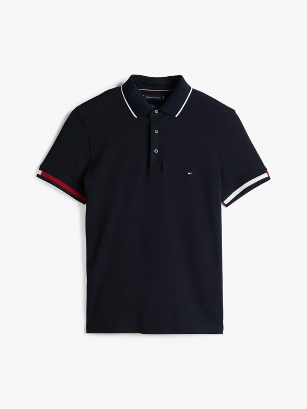 Slim Fit Signature Cuff Polo Shirt - Image 4