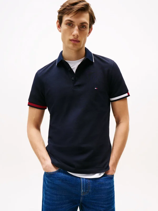 Slim Fit Signature Cuff Polo Shirt