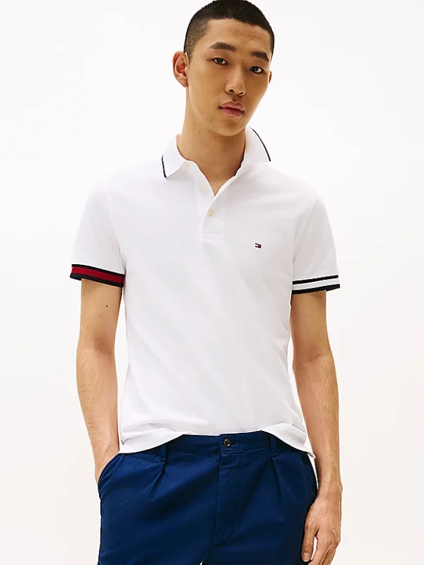 Slim Fit Signature Cuff Polo Shirt - Image 4