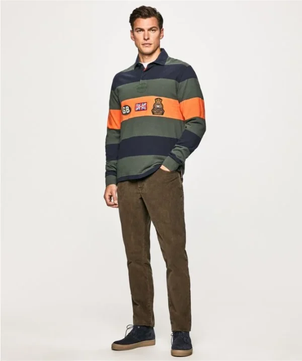 Badge Striped Rugby Shirt - Image 4