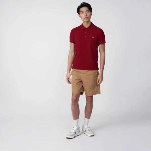 MAROON SLIM FIT PETIT PIQUE POLO