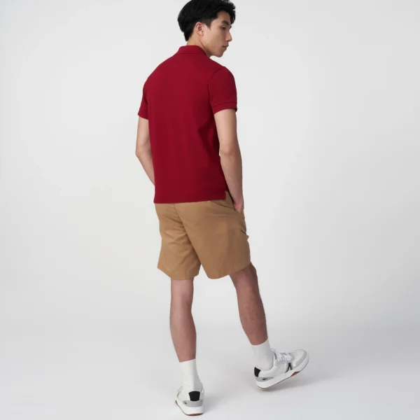 MAROON SLIM FIT PETIT PIQUE POLO - Image 4