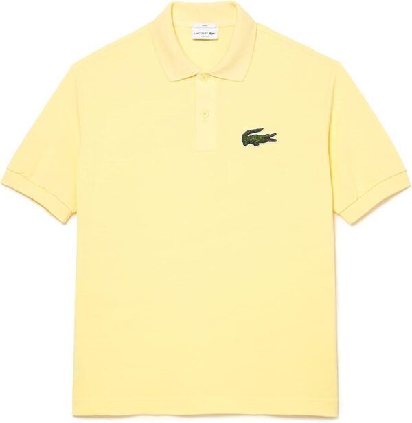 Loose Fit Croc polo shirt yellow