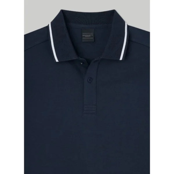 LUXURY TOUCH NAVY POLO SHIRTS - Image 2