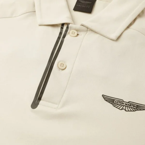 LUXURY TUCH ZIP UP KHAKI POLO SHIRT - Image 3