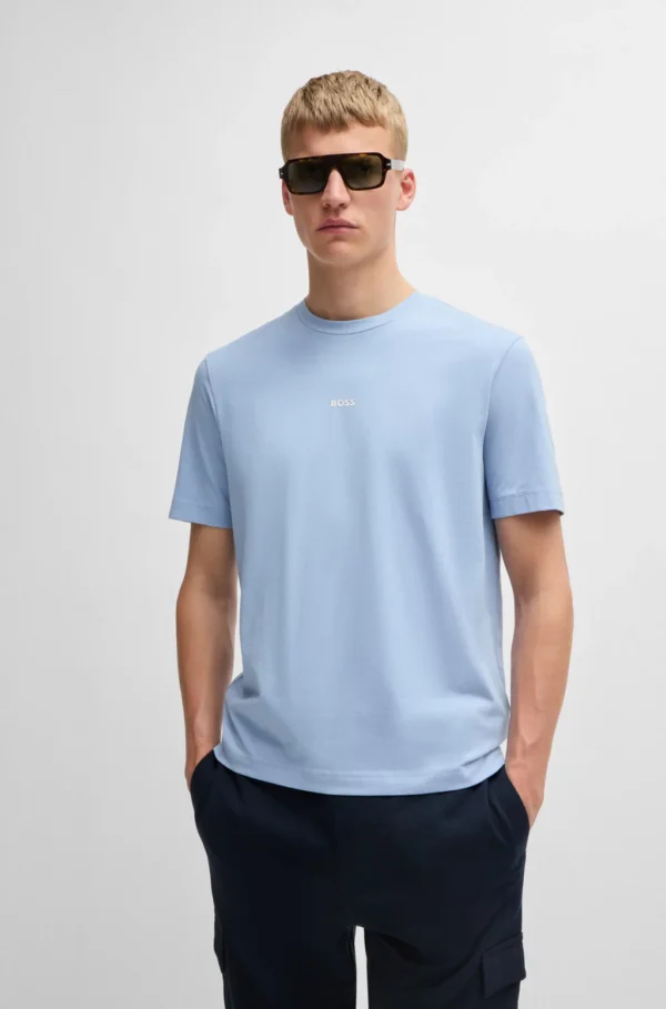 Relaxed-fit T-shirt in stretch cotton with logo print - Image 5