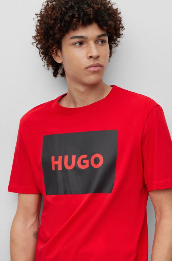 Crew-neck T-shirt in cotton jersey with box logo - Image 5