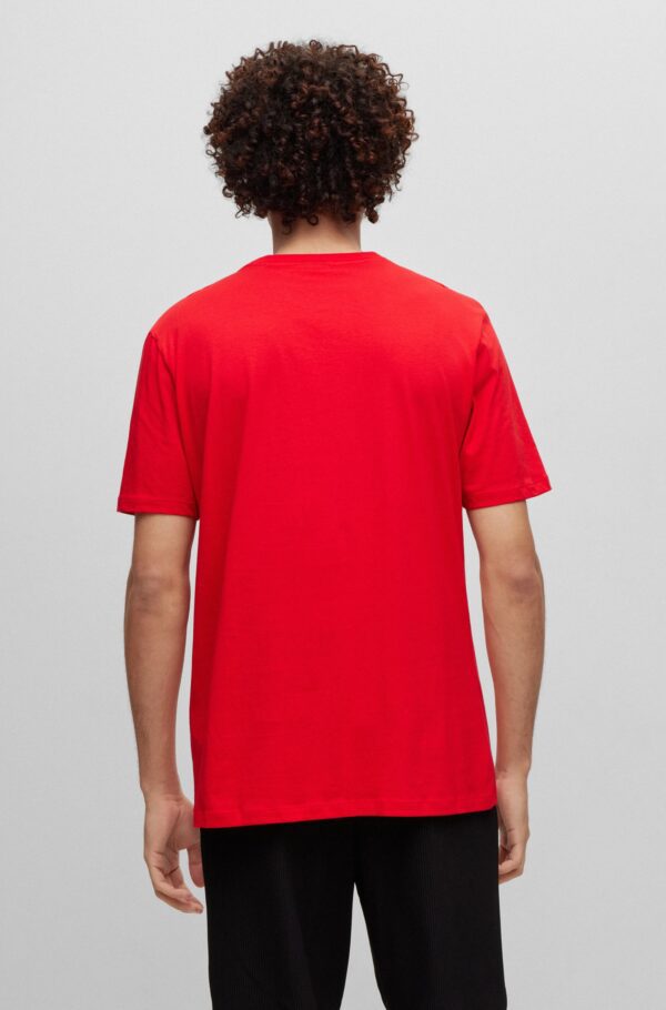 Crew-neck T-shirt in cotton jersey with box logo - Image 3