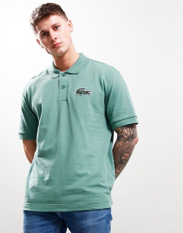 Loose Fit Croc Polo Shirt Ash Tree