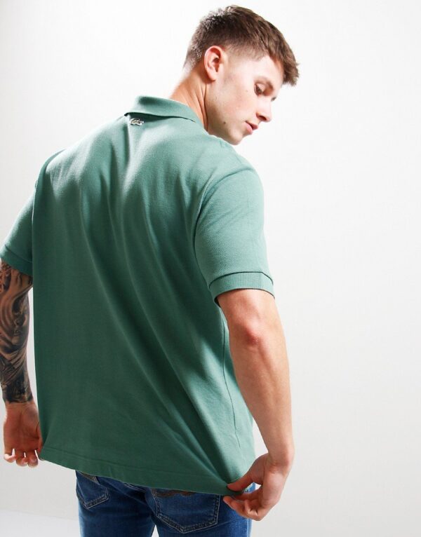 Loose Fit Croc Polo Shirt Ash Tree - Image 4