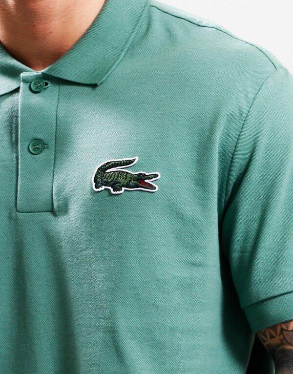 Loose Fit Croc Polo Shirt Ash Tree - Image 3