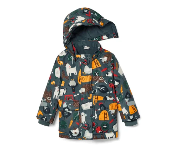 ANIMAL FARM HOODED PUFFER JACKET