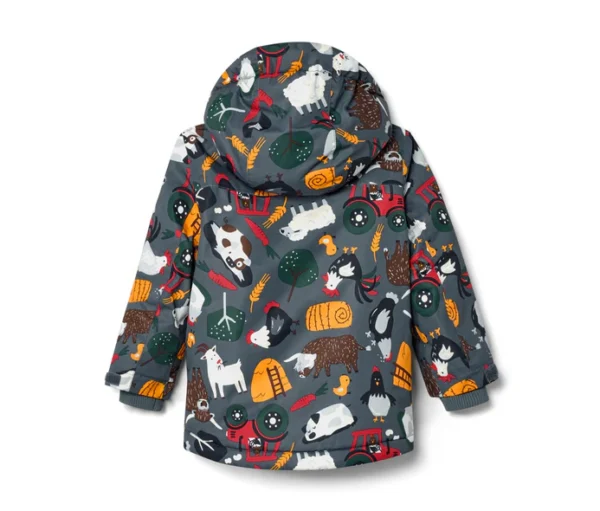 ANIMAL FARM HOODED PUFFER JACKET - Image 3