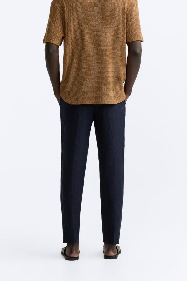 ZR Linen Straight Fit Trouser - Image 4