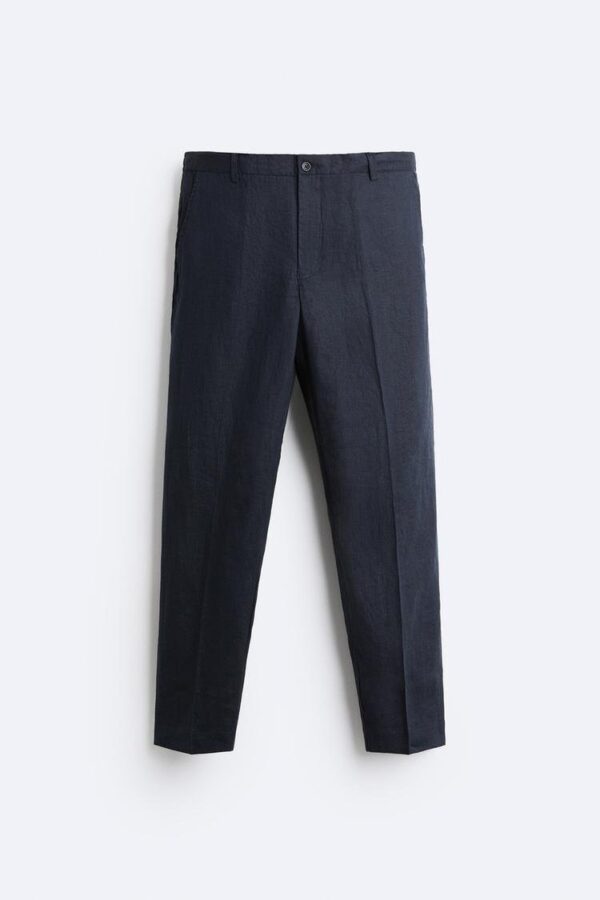 ZR Linen Straight Fit Trouser - Image 3