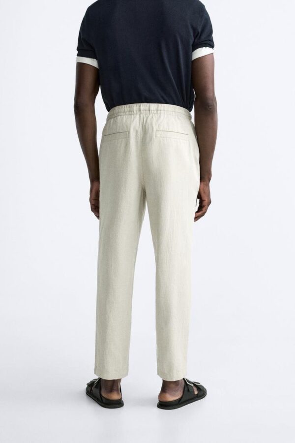 ZR Linen Straight Fit Trouser - Image 3