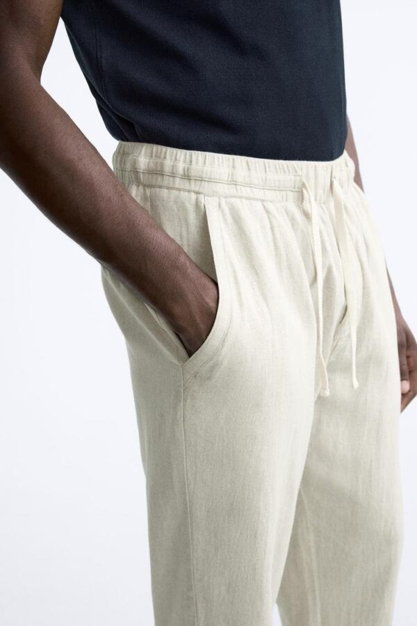 ZR Linen Straight Fit Trouser - Image 2