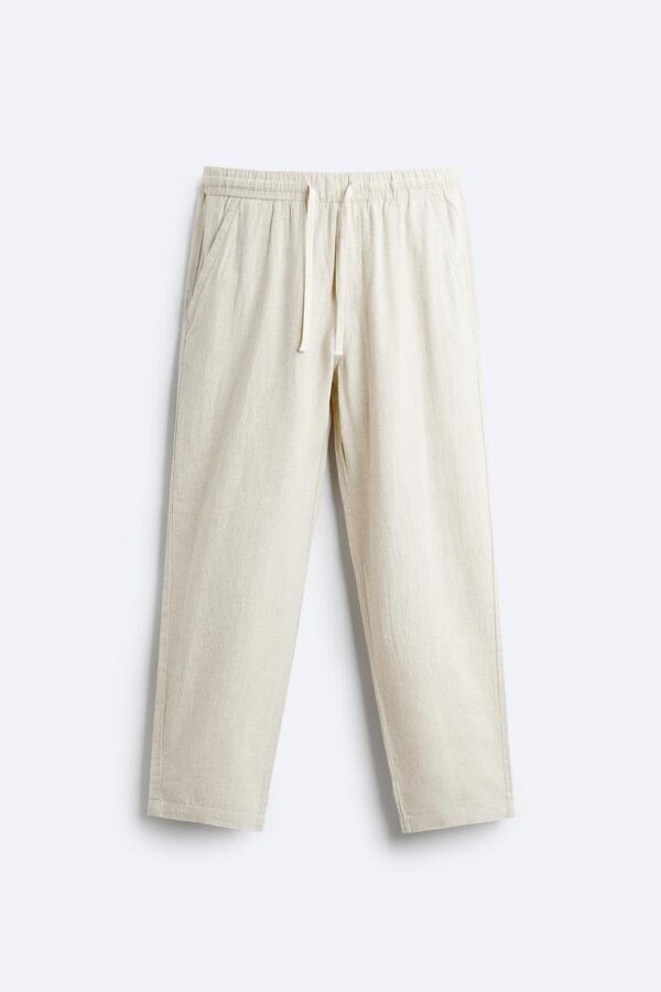 ZR Linen Straight Fit Trouser - Image 4