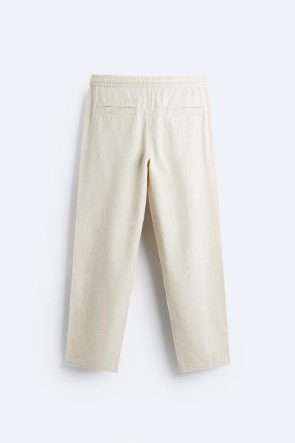 ZR Linen Straight Fit Trouser - Image 5