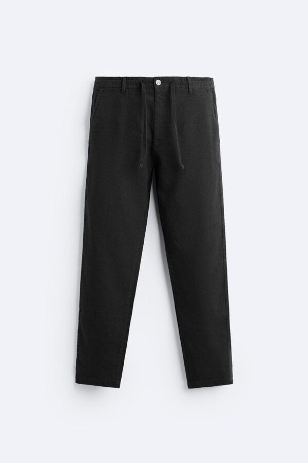 ZR Linen Straight Fit Trouser - Image 2